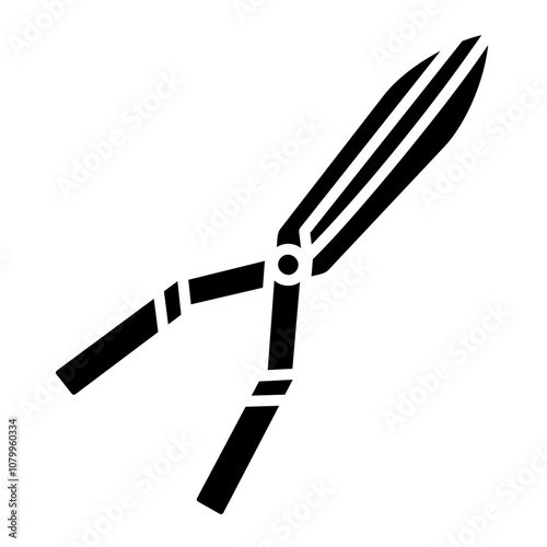 Illustration of Shears Glyph Icon