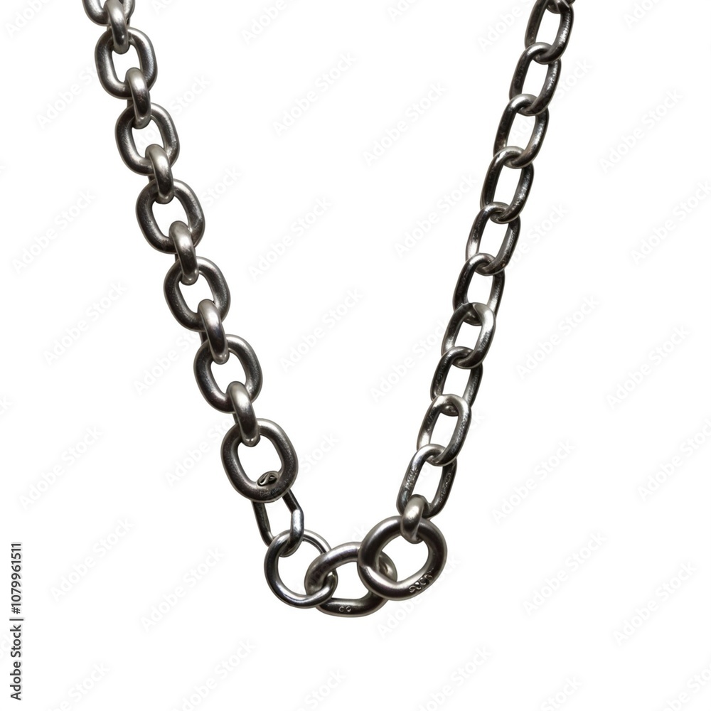silver chain isolated silver chain isolated