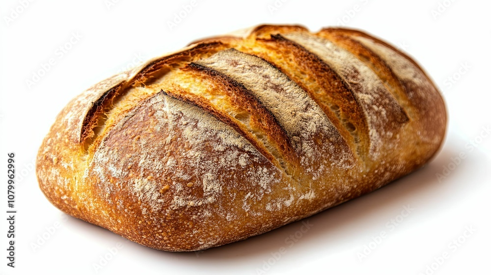 Freshly Baked Crusty Loaf of Bread with a Golden Brown Crust Freshly Baked Crusty Loaf of Bread with a Golden Brown Crust