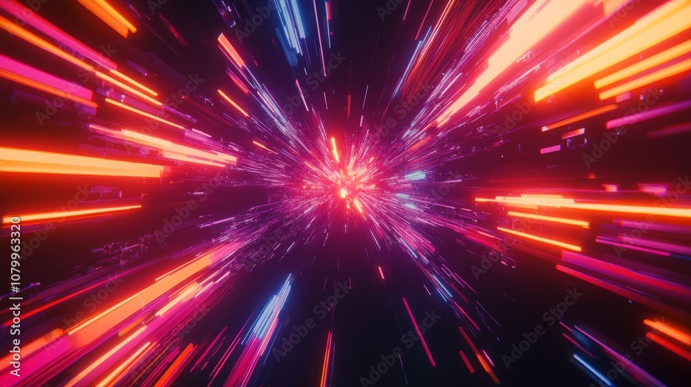 A minimalist rendering of a blockchain node surrounded by glowing lights and data streams, floating in cyberspace A minimalist rendering of a blockchain node surrounded by glowing lights and data streams, floating in cyberspace