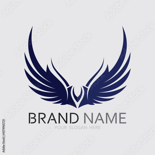 Wings logo vector icon symbol illustration design template