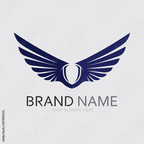 Wings logo vector icon symbol illustration design template