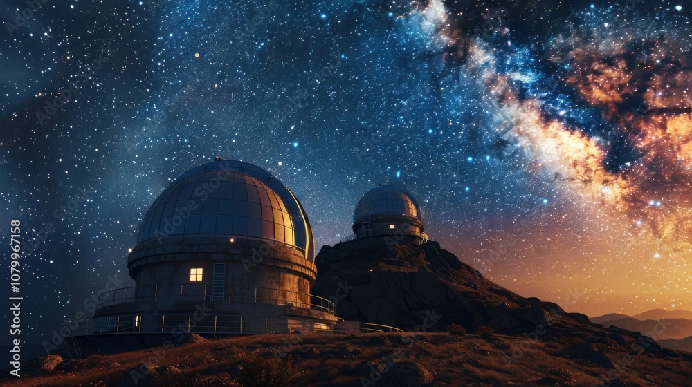 Observatory under the Milky Way Observatory under the Milky Way