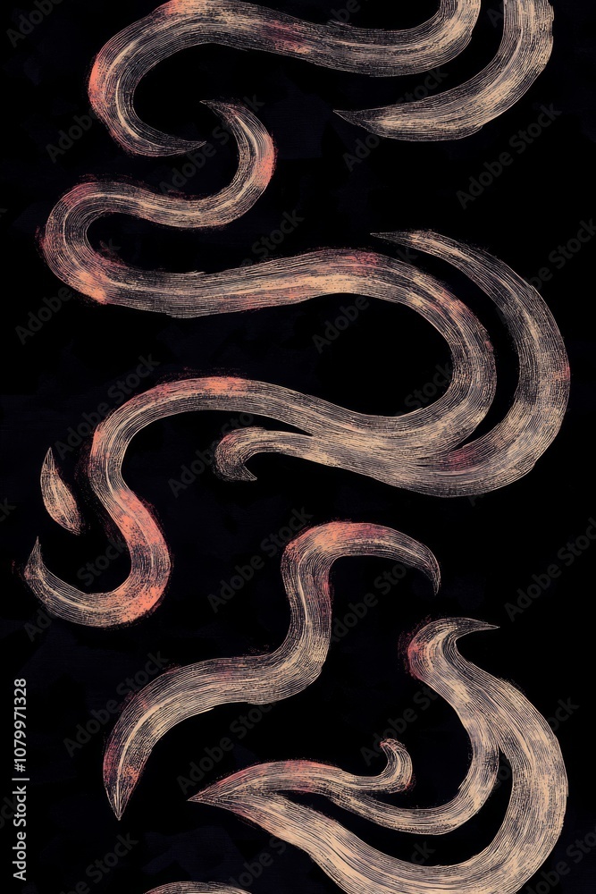 Fototapeta premium Luxurious Black and Gold Cracked Marble Texture with Kintsugi Inspired Design