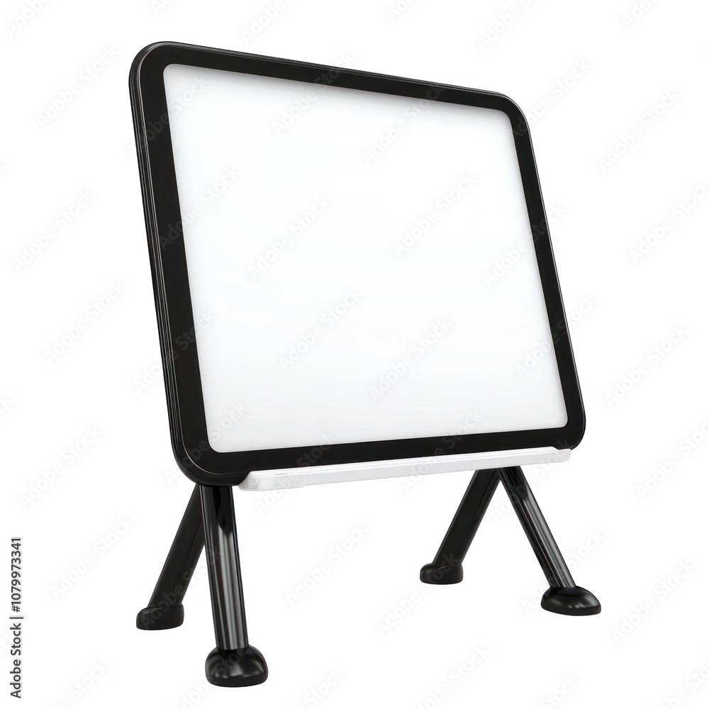 Interactive smartboard with a modern design. isolated on transparent background Interactive smartboard with a modern design. isolated on transparent background