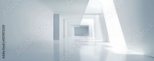 Clean abstract white background with minimalistic design