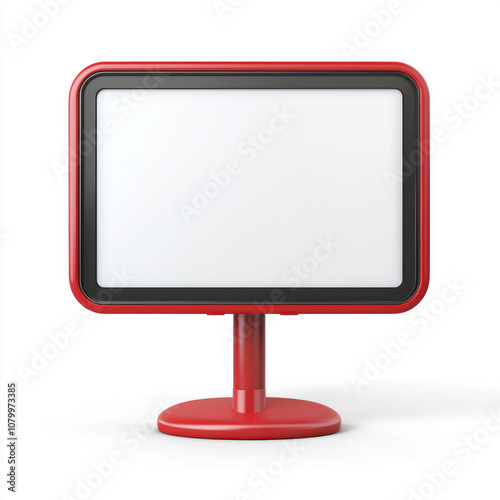 Interactive smartboard with a modern design. isolated on transparent background