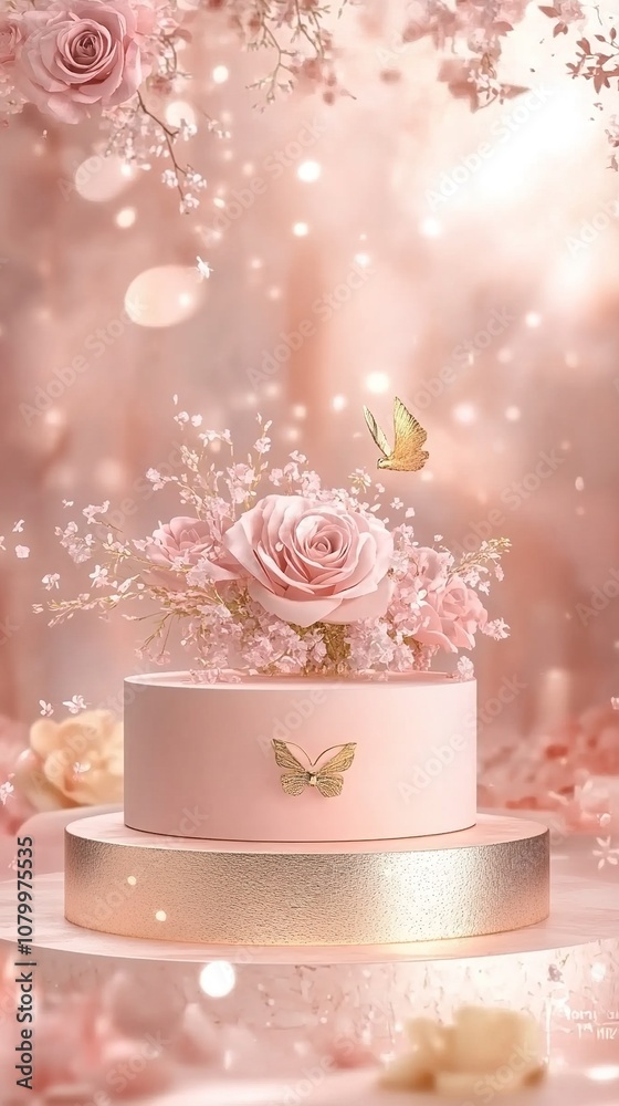 Creative Abstract Marketing Background for Autumn Beauty and Skincare Featuring a Fresh and Elegant Minimalist Display Stand with a Rose-Themed Backdrop. This AI-Generated High-Quality 4K Illustration Creative Abstract Marketing Background for Autumn Beauty and Skincare Featuring a Fresh and Elegant Minimalist Display Stand with a Rose-Themed Backdrop. This AI-Generated High-Quality 4K Illustration