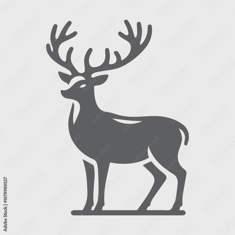 Fototapeta premium deer silhouette vector