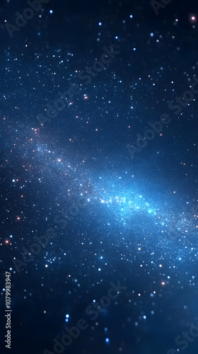 Wallpaper Mural Abstract Background - Deep Blue Galaxy Sparkle Torontodigital.ca