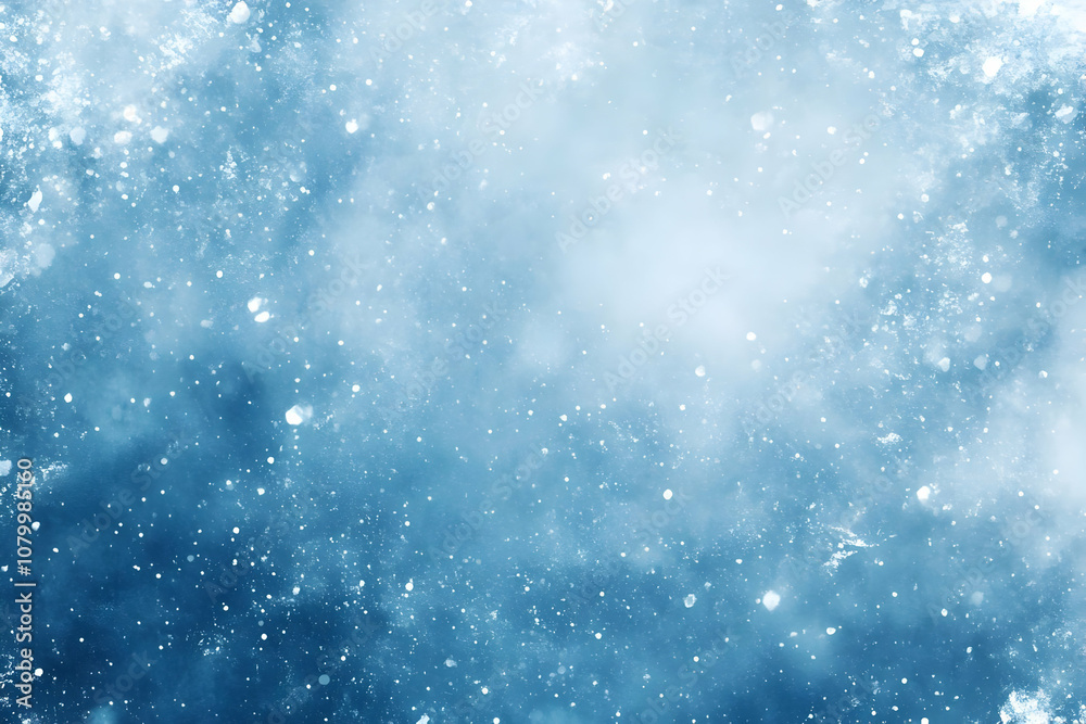 Obraz premium Abstract Background Winter Snowflakes Blue Festive Holiday
