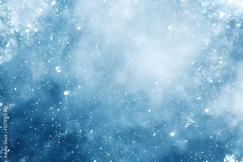 Abstract Background Winter Snowflakes Blue Festive Holiday