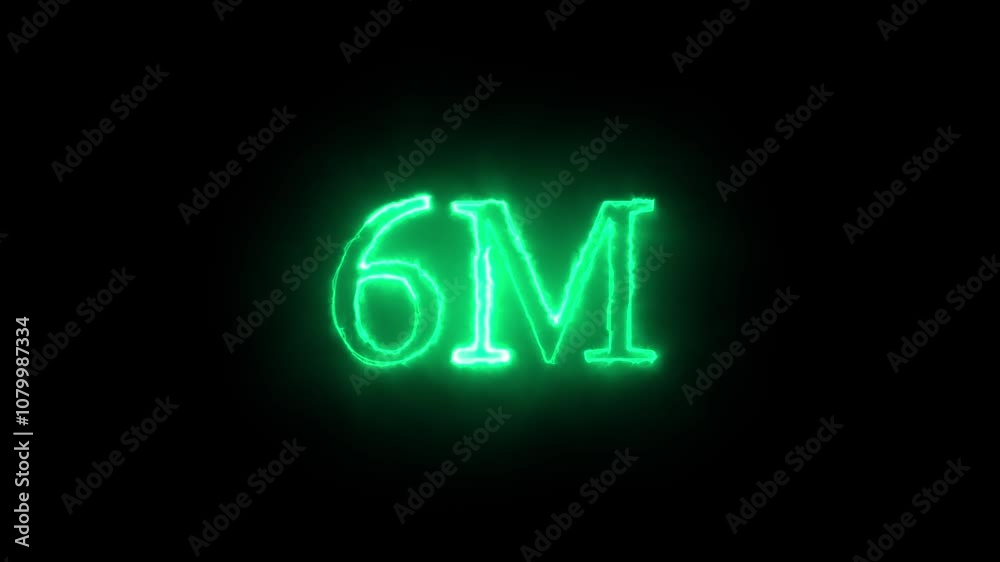 Celebration 6M Text Animation 4k On Alpha Celebration 6M Text Animation 4k On Alpha