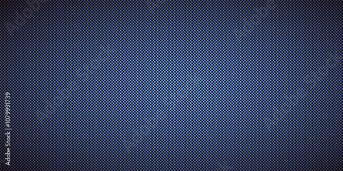 Black and blue diagonal carbon fiber seamless texture pattern vector illustration. Textile fabric, car tuning or cloth macro seamless kevlar crisscross texture background.