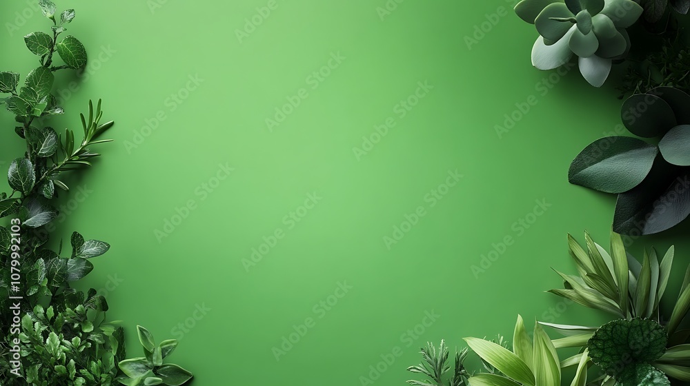 Naklejka premium Green Nature Abstract Background
