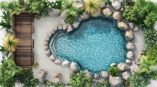 landscape design with pool