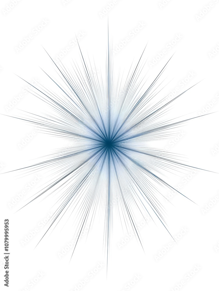 Obraz premium A simple star with gentle, radiating lines, on a white background with space for text below