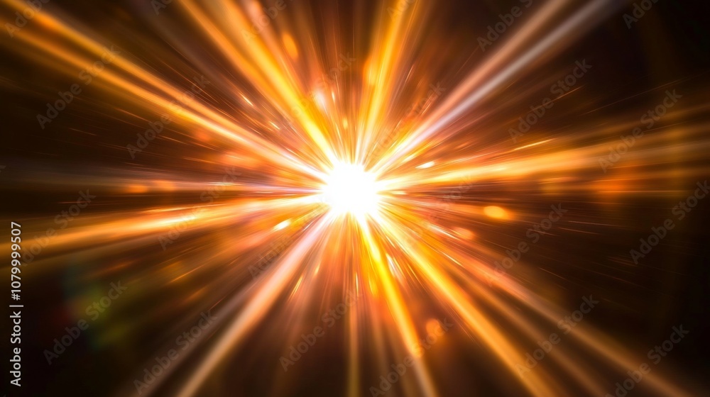 Vibrant Starburst Effect on Dark Background with Bright and Vivid Light Rays in Nighttime Setting Vibrant Starburst Effect on Dark Background with Bright and Vivid Light Rays in Nighttime Setting