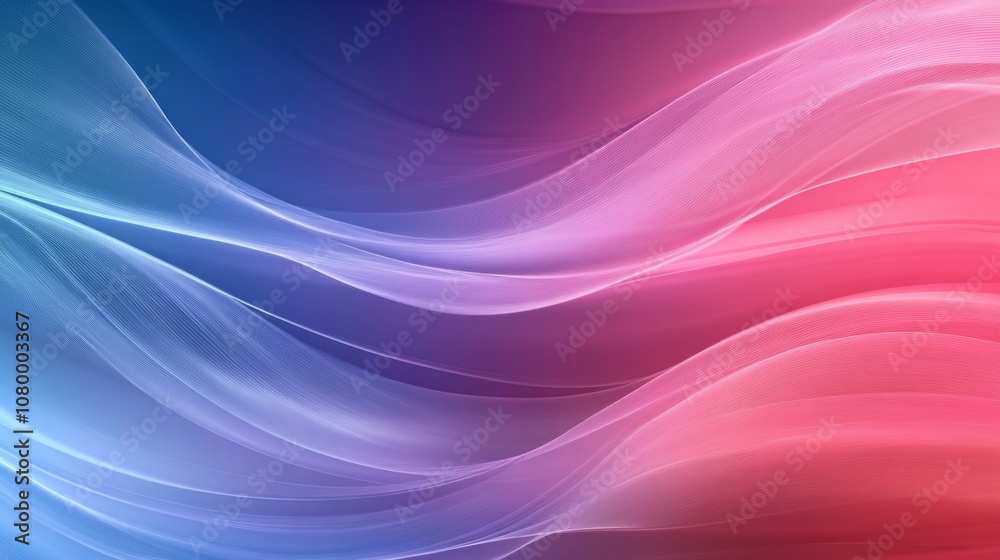Abstract Wave Flow - Digital Art with Gradient Colors Abstract Wave Flow - Digital Art with Gradient Colors