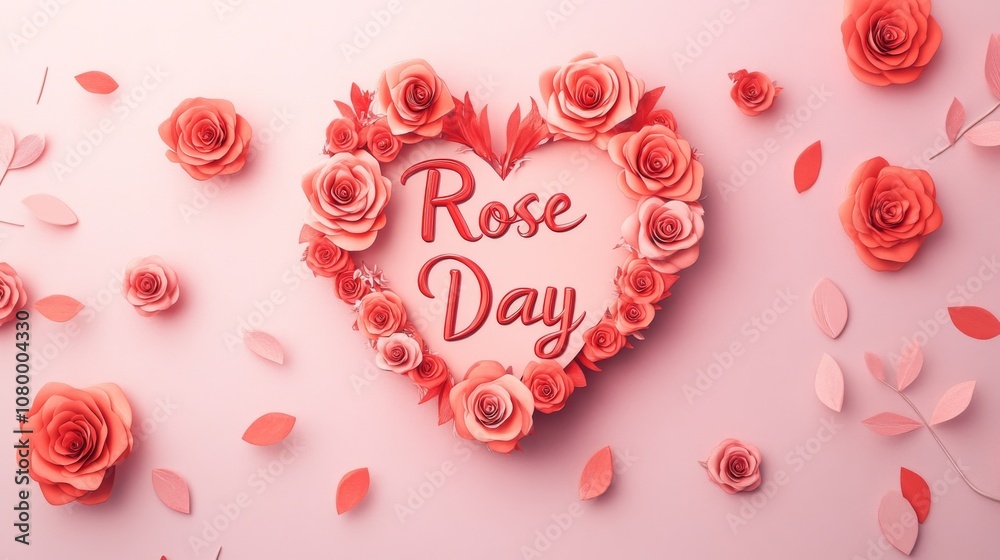 Rose Day Celebration: Heart Shaped Floral Arrangement Rose Day Celebration: Heart Shaped Floral Arrangement