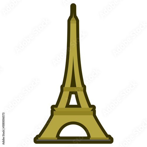 eiffel tower, golden tower, national landmark