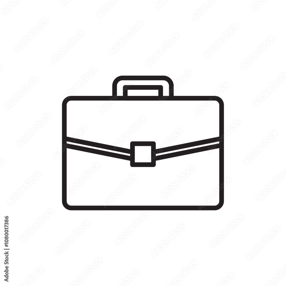 Briefcase icon outline set sign Briefcase icon outline set sign