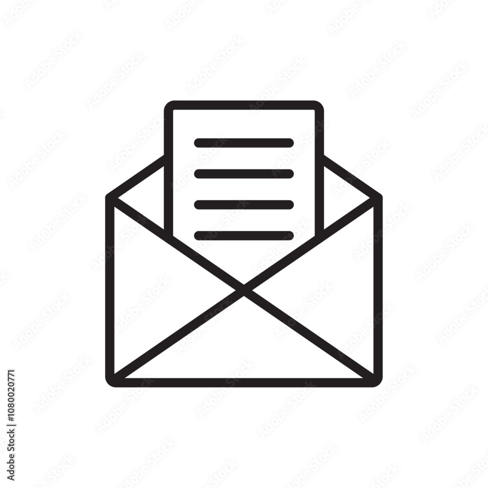 Inbox icon outline set sign Inbox icon outline set sign