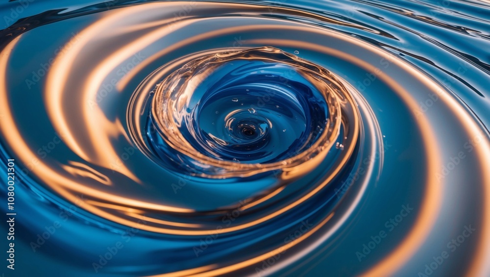 Slow Motion of Rotating Water in Twister Shape Slow Motion of Rotating Water in Twister Shape
