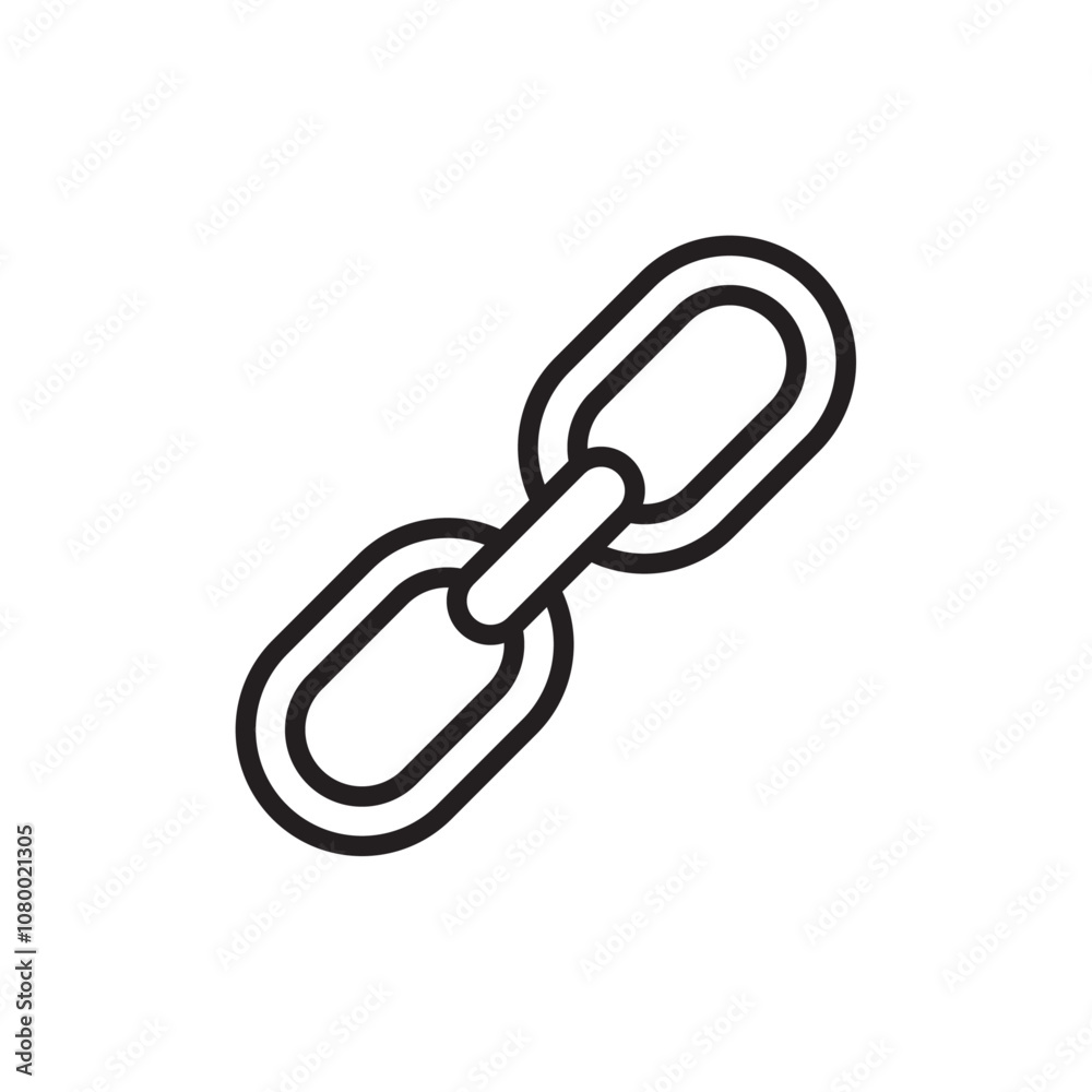 Link icon outline set sign Link icon outline set sign