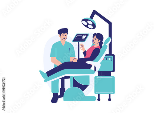 A dentist prepares tools and equipment for a dental procedure.