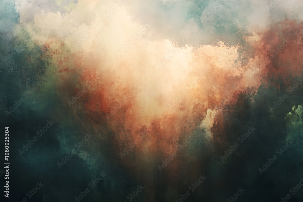 Abstract light rays shining through clouds Abstract light rays shining through clouds