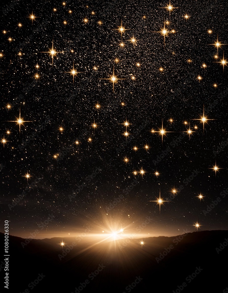 Textures Illustration with stars, sparkling, glittering, cosmic night Textures Illustration with stars, sparkling, glittering, cosmic night