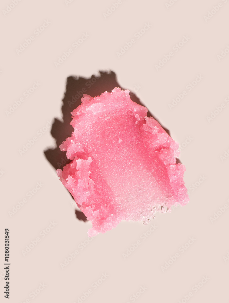 smear scrub cream texture on pastel background smear scrub cream texture on pastel background
