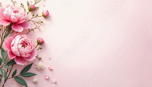  Elegance in Bloom  A Pink Floral Fantasy
