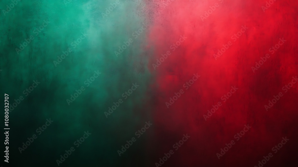 Abstract red and green gradient with a textured background for banners Abstract red and green gradient with a textured background for banners