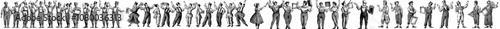 The set was created by French artists, and the illustrations were flat and modern