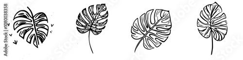 Logo with botanical design - modern illustration perfect for t-shirts