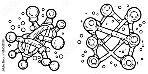 Genetic engineering isolated icon, genetic modification modern symbol editable