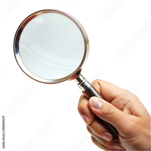 Magnifying glass research business symbol