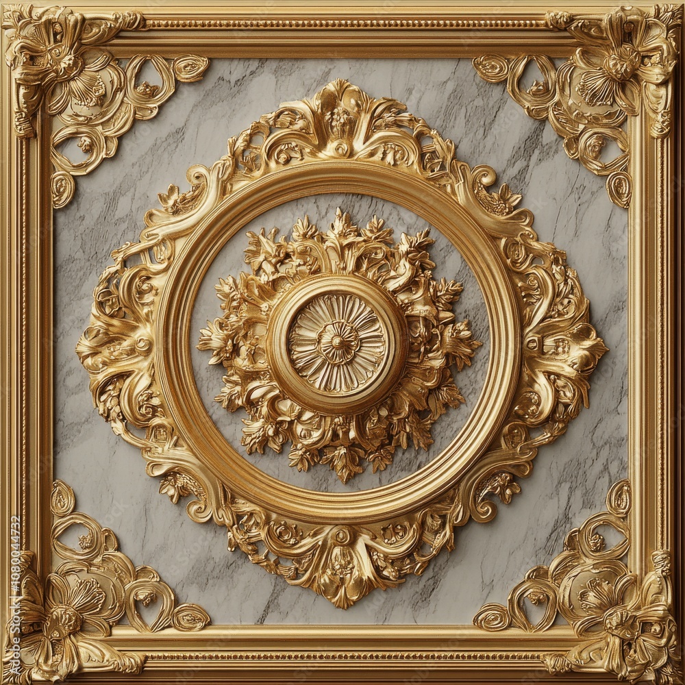Baroque, Barocco Ornate Marble Ceiling Non-Linear Reformation Design with Intricate Accents Depicting Classic Elegance and Architectural Beauty Baroque, Barocco Ornate Marble Ceiling Non-Linear Reformation Design with Intricate Accents Depicting Classic Elegance and Architectural Beauty