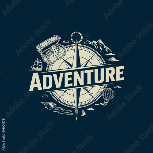 Adventure Vector Logo, Outdoor Logo, Nature Activity Logo, Camping Logo, Adventure Design