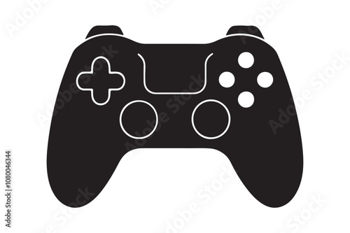 Game controller silhouette vector bundle illustration, Game controller silhouette, Game controller silhouette PNG