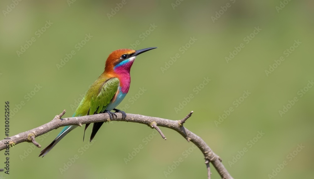 Vibrant bird in natures embrace Vibrant bird in natures embrace