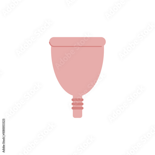Menstrual cup. Reusable eco-friendly feminine hygiene on critical days.