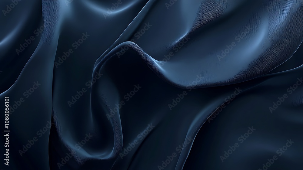 Fototapeta premium Color of deep navy blue with smooth, velvety texture