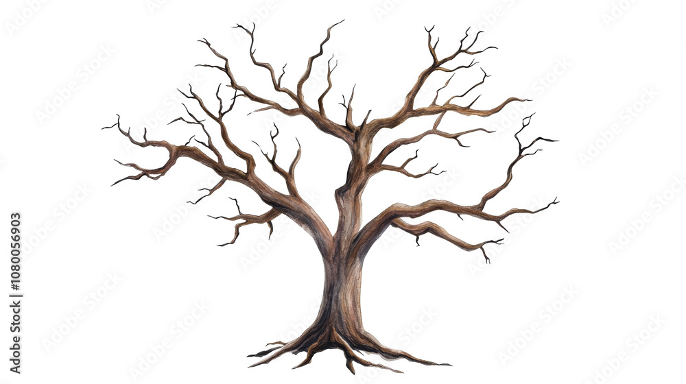 Explore the beauty and symbolism of a twisted leafless tree depicting nature's resilience Explore the beauty and symbolism of a twisted leafless tree depicting nature's resilience