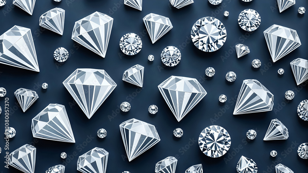 pattern with diamonds