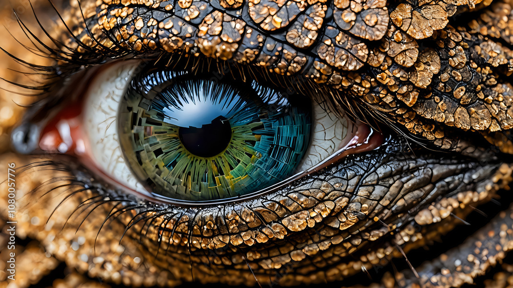 close up of a lizard