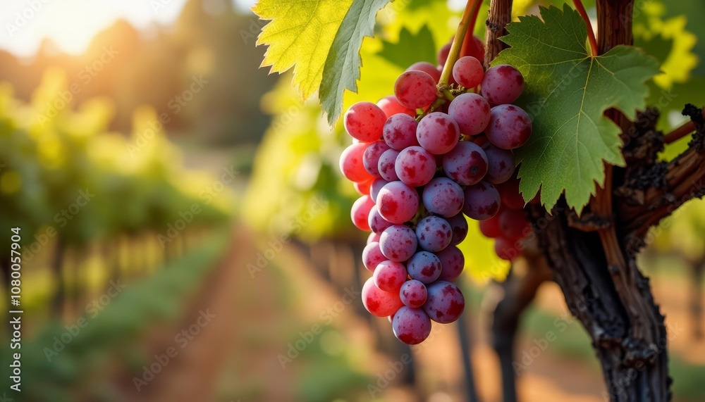 Fototapeta premium Bountiful harvest in the heart of the vineyard