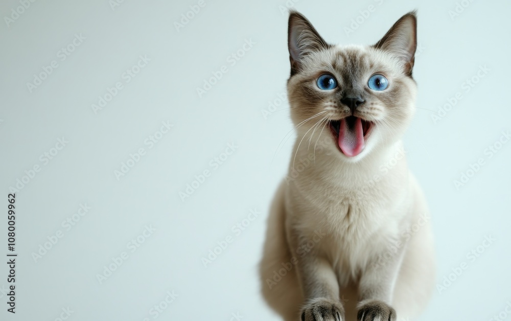 A lively Siamese cat with bright blue eyes and lots of energy is perfect for fun playtime, making it an adorable pet. This charming feline is also a healthconscious companion for vet visits A lively Siamese cat with bright blue eyes and lots of energy is perfect for fun playtime, making it an adorable pet. This charming feline is also a healthconscious companion for vet visits